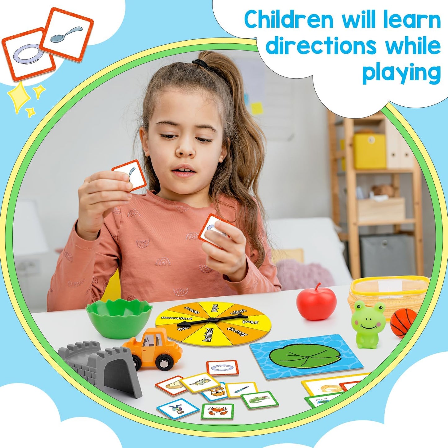Broytain Positional Word Learning Set – Toddler Educational Games for Spatial Language
