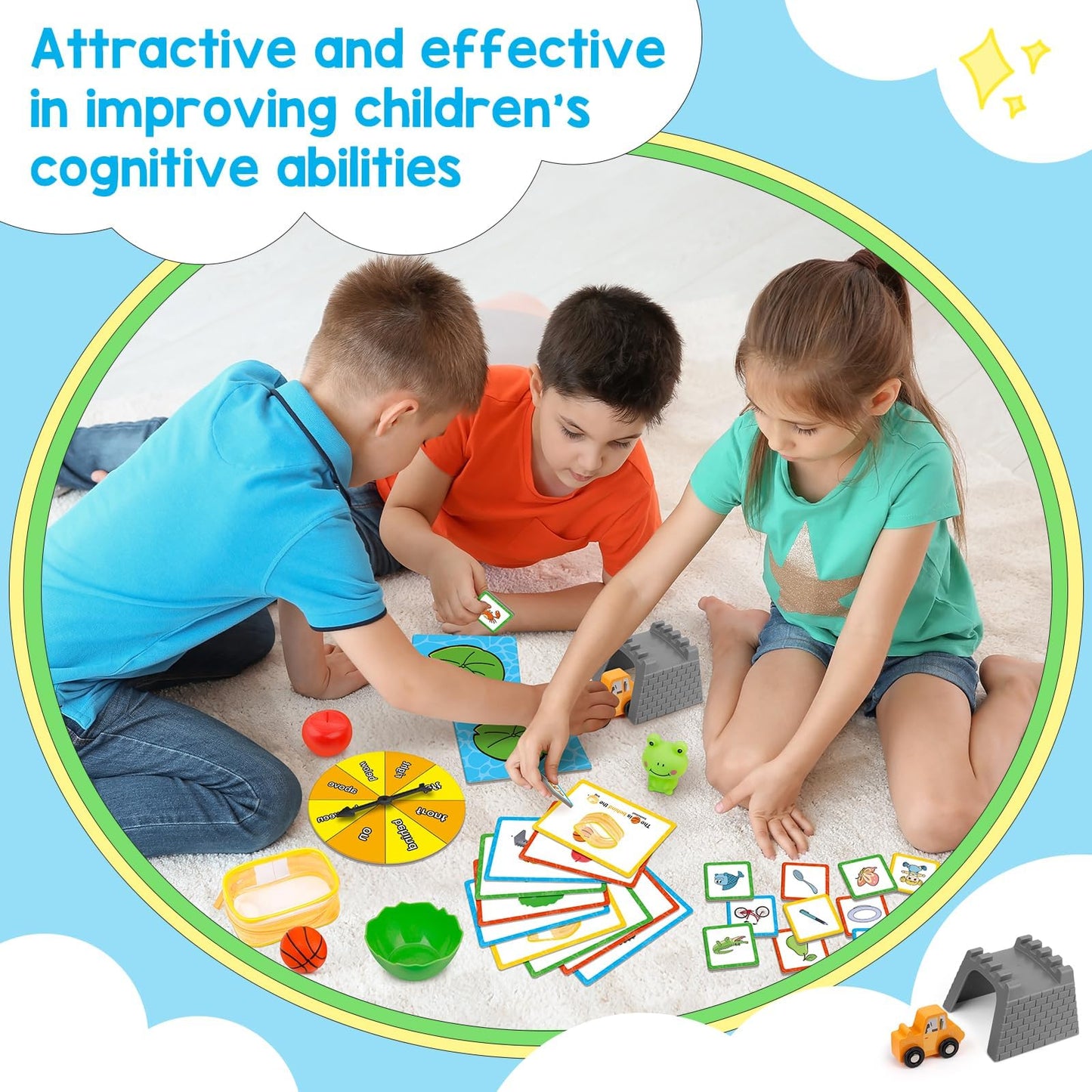 Broytain Positional Word Learning Set – Toddler Educational Games for Spatial Language