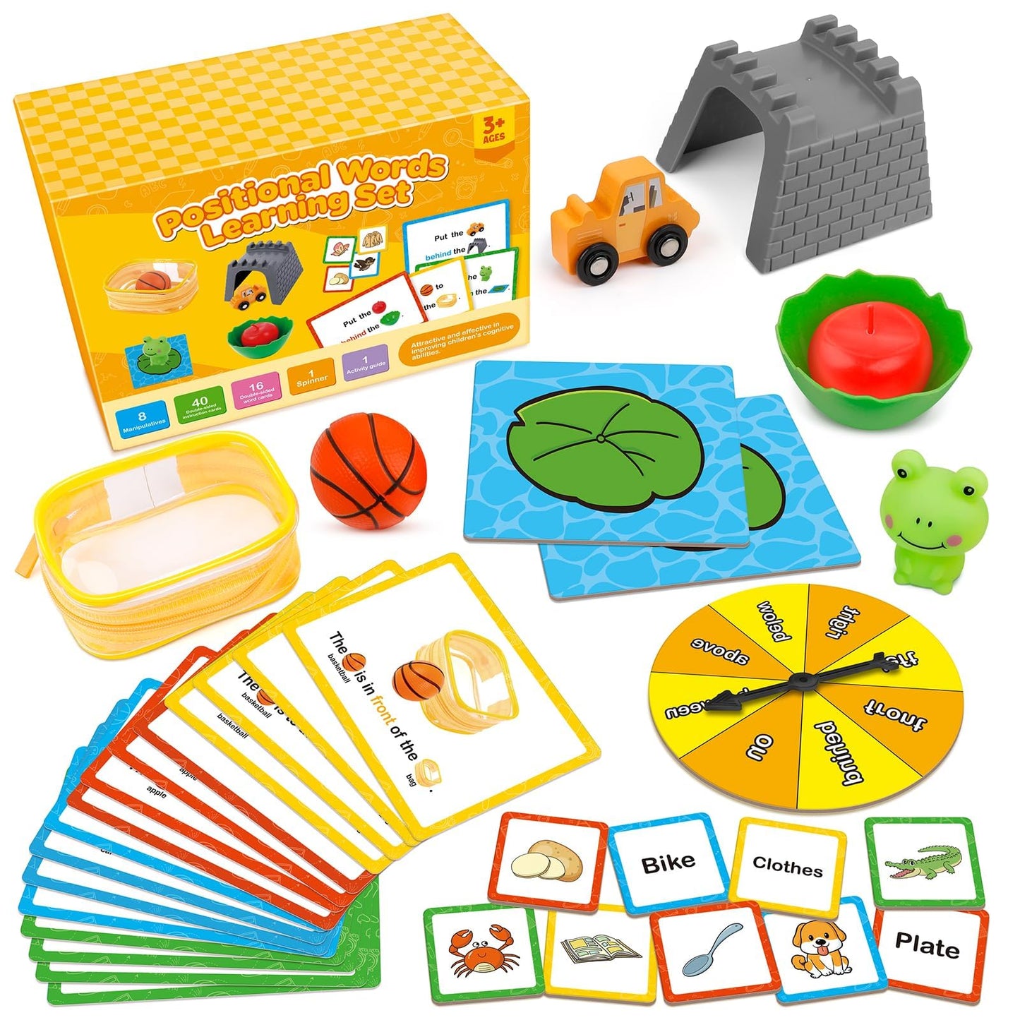 Broytain Positional Word Learning Set – Toddler Educational Games for Spatial Language
