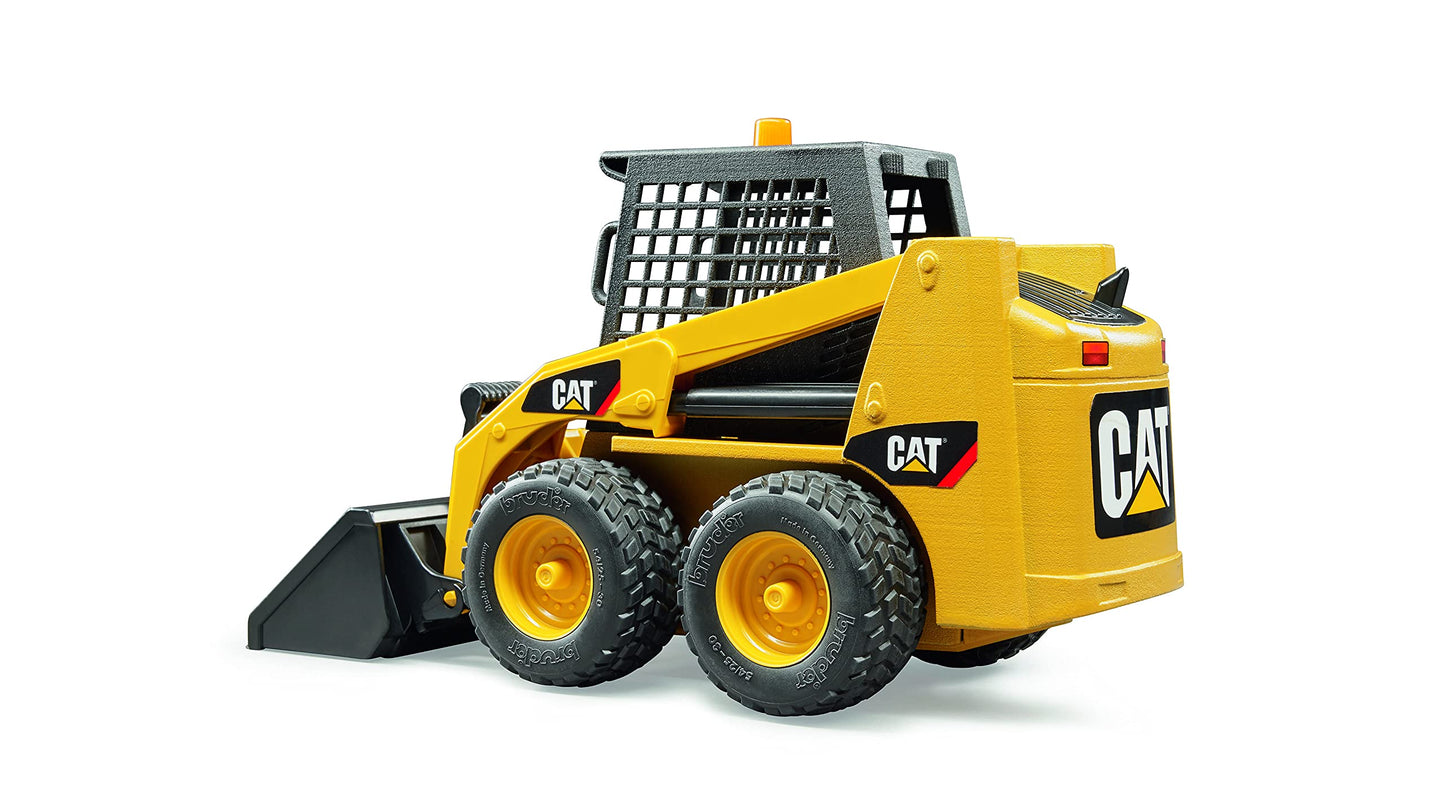 Bruder 02482 Caterpillar Skid Steer Loader – 1:16 Scale with Realistic Arm & Detachable Bucket