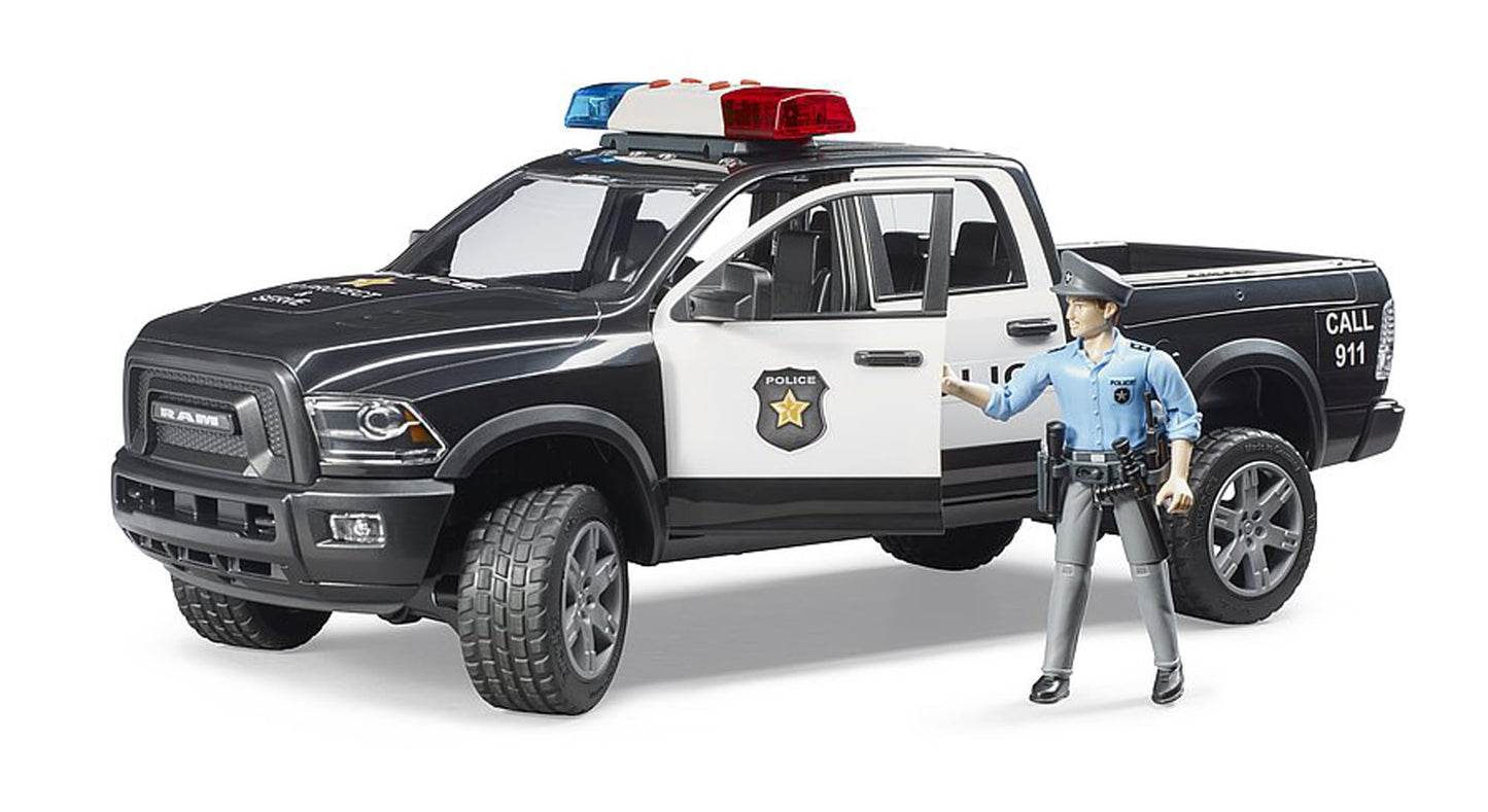 Bruder 02505 RAM 2500 Police Pickup 4x4 - 1:16 Scale Emergency Vehicle