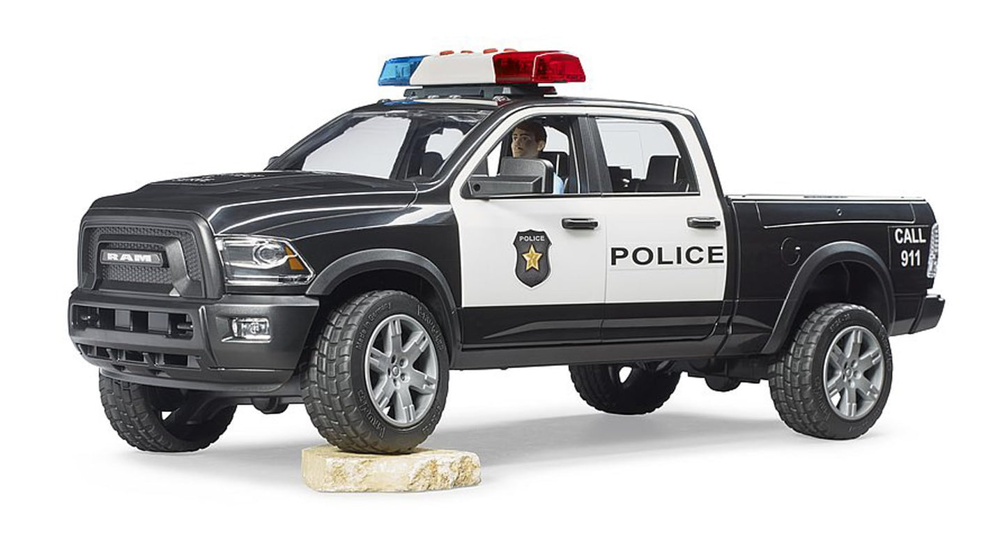 Bruder 02505 RAM 2500 Police Pickup 4x4 - 1:16 Scale Emergency Vehicle