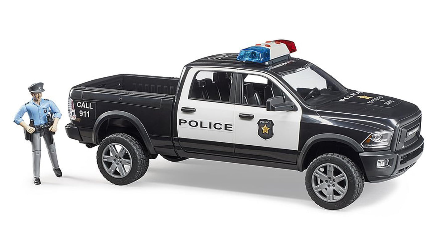 Bruder 02505 RAM 2500 Police Pickup 4x4 - 1:16 Scale Emergency Vehicle