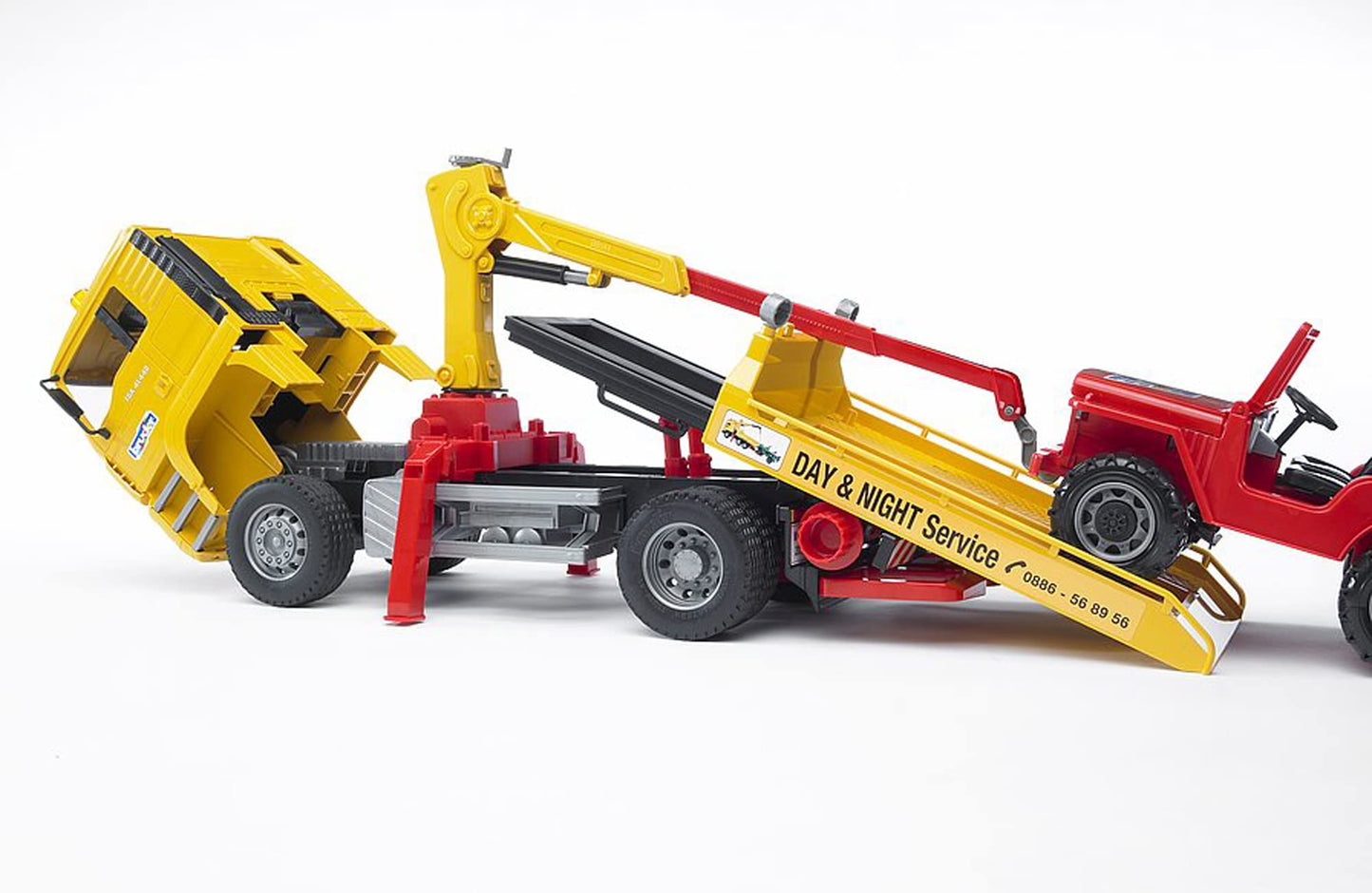 Bruder 02750 Man TGA Tow Truck with Cross Country Vehicle - 1:16 Scale