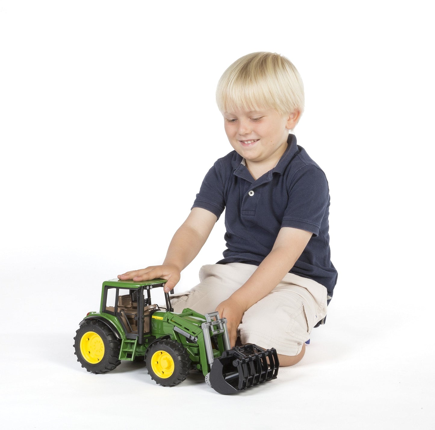 Bruder 09802 John Deere 6920 with Front Loader – 1:16 Scale Tractor (Made in Germany)