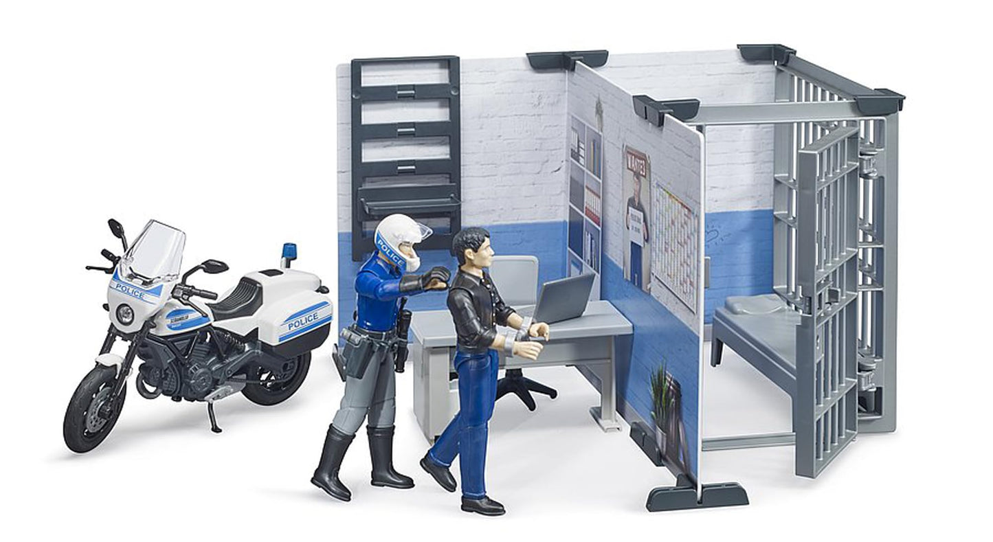 Bruder bworld Police Station Set - Realistic Playset for BRUDER
