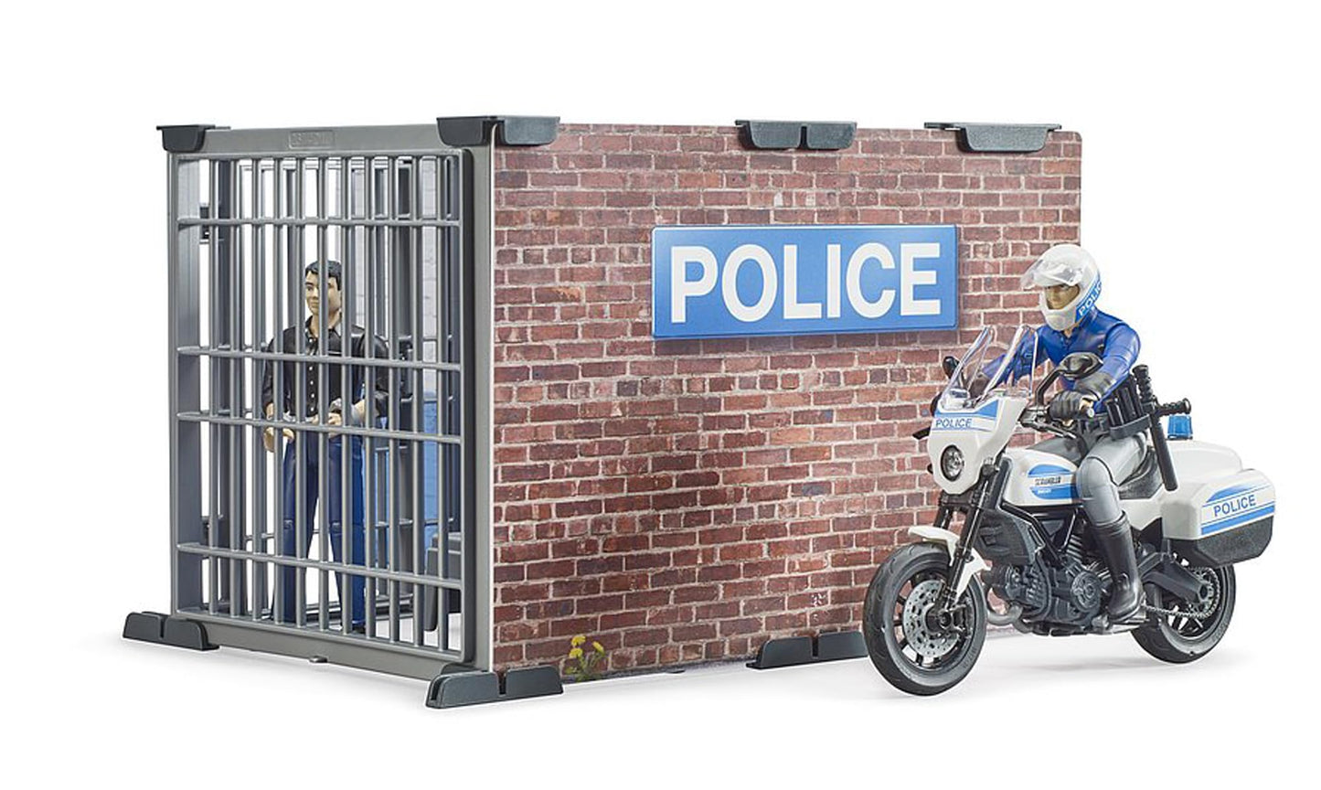 Bruder bworld Police Station Set - Realistic Playset for BRUDER
