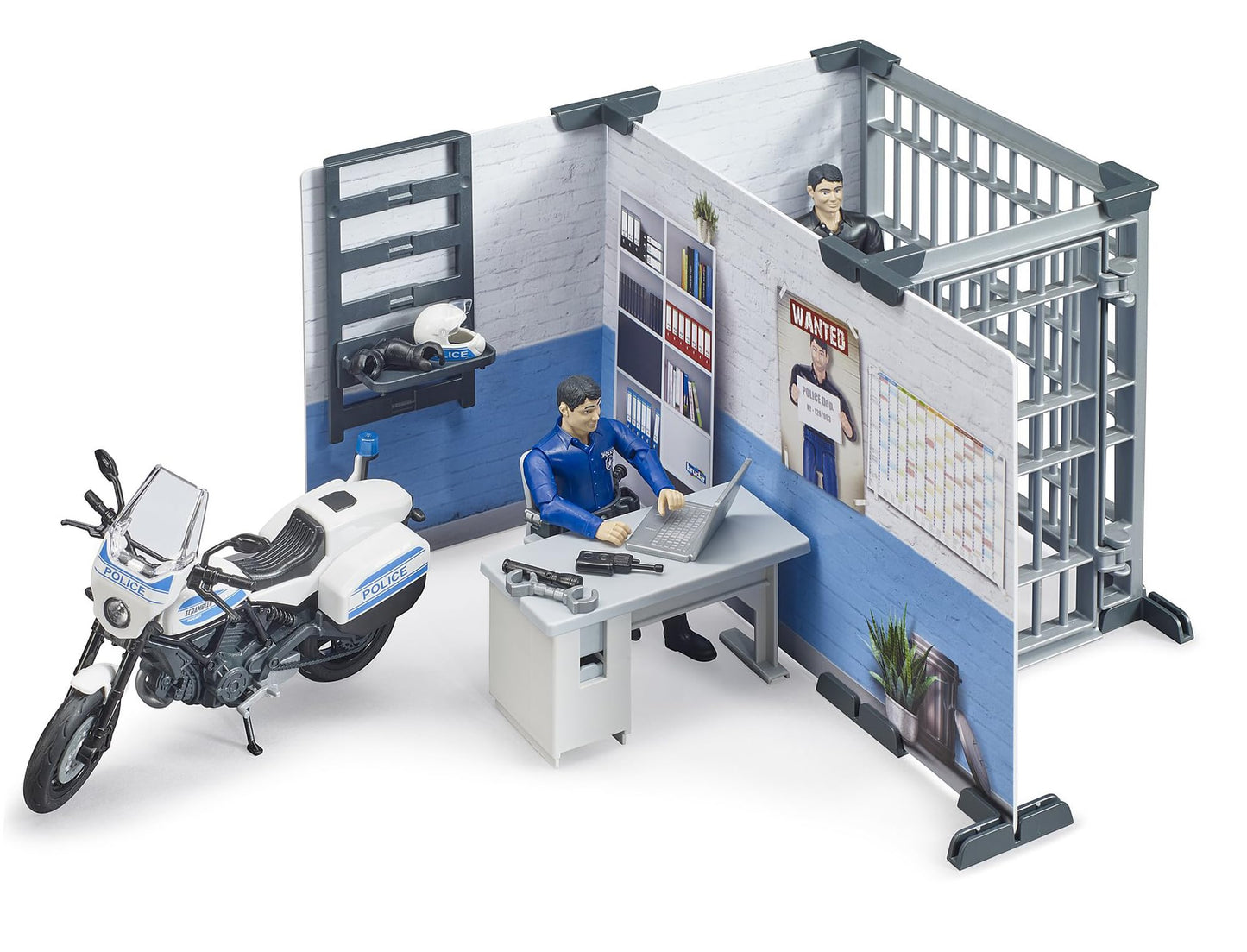 Bruder bworld Police Station Set - Realistic Playset for BRUDER