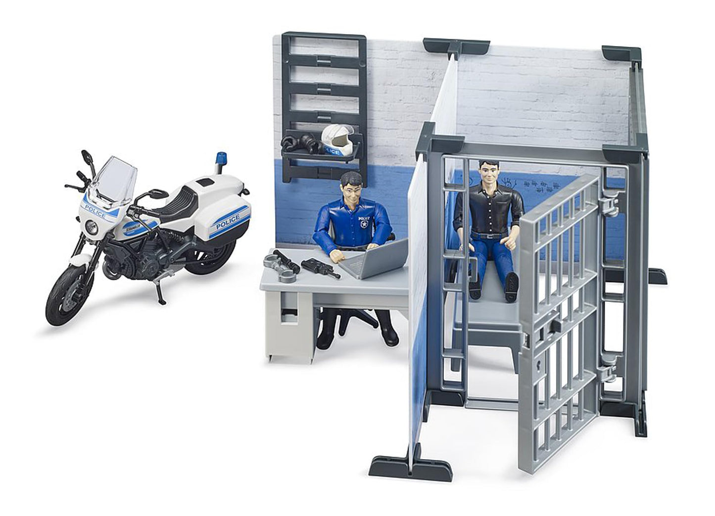 Bruder bworld Police Station Set - Realistic Playset for BRUDER