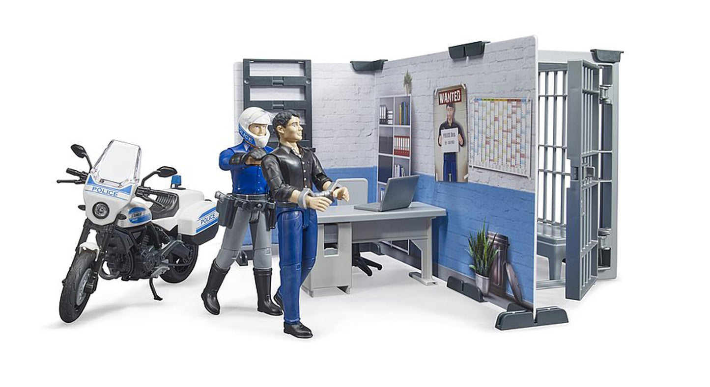 Bruder bworld Police Station Set - Realistic Playset for BRUDER