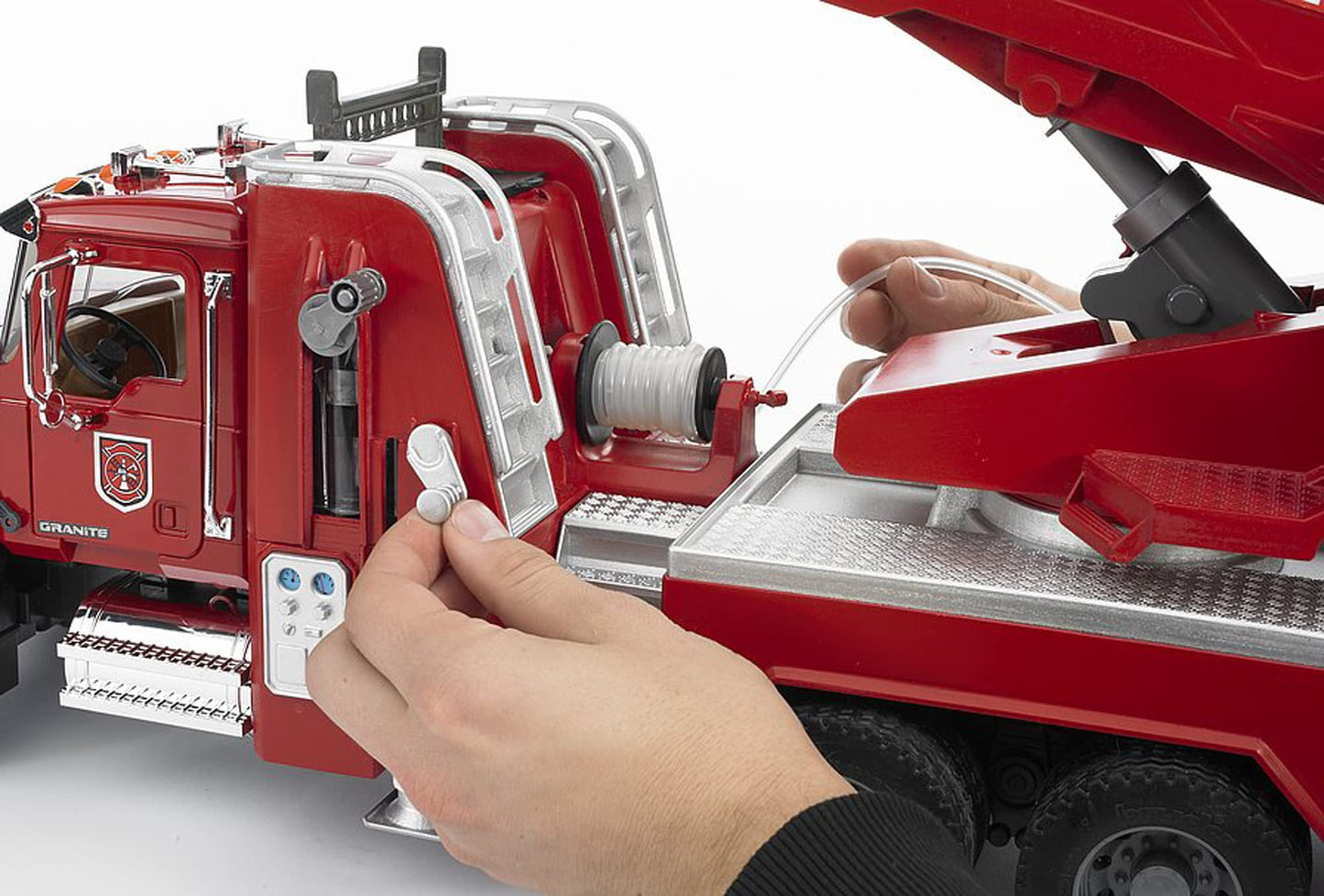 Bruder Mack Granite Fire Engine with Water Pump - Realistic Fire Rescue Toy