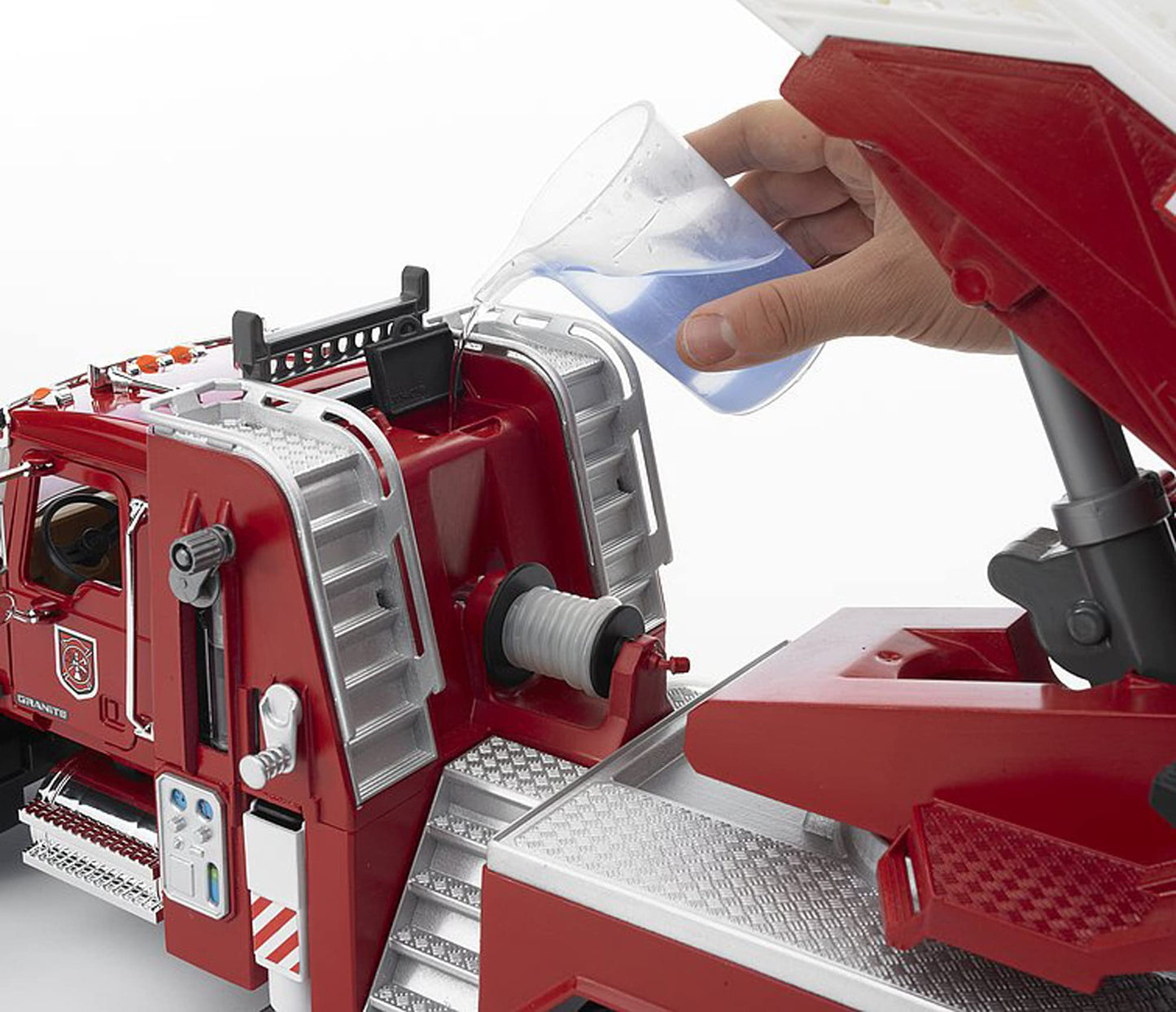 Bruder Mack Granite Fire Engine with Water Pump - Realistic Fire Rescue Toy