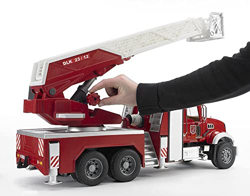 Bruder Mack Granite Fire Engine with Water Pump - Realistic Fire Rescue Toy