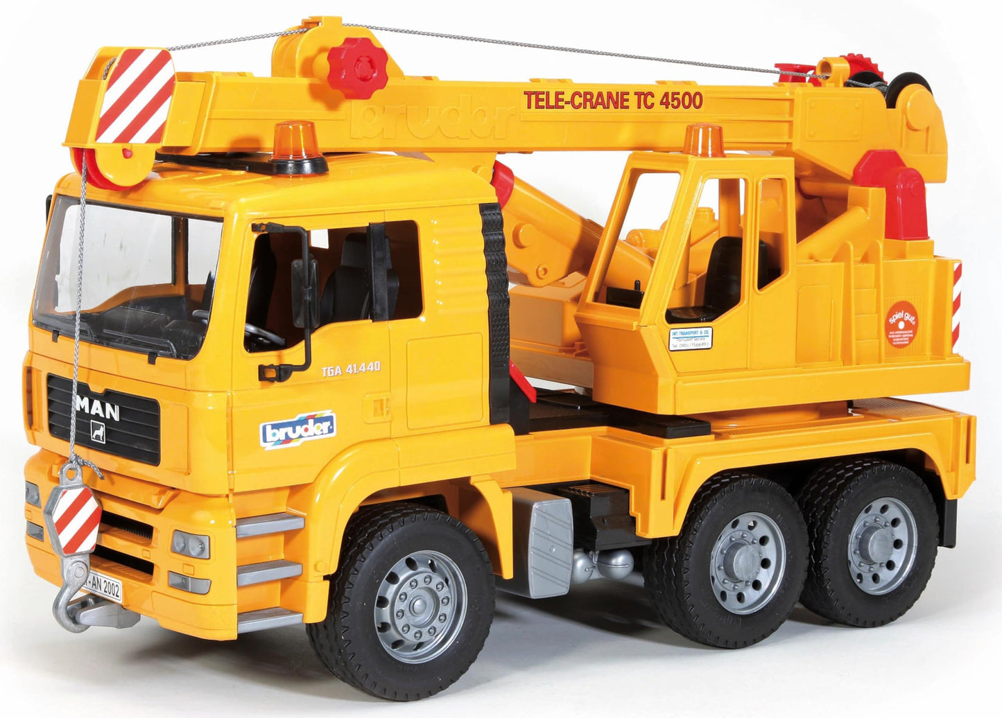Bruder Man TGA Crane Truck 02754 – 1:16 Scale with Extendable Boom
