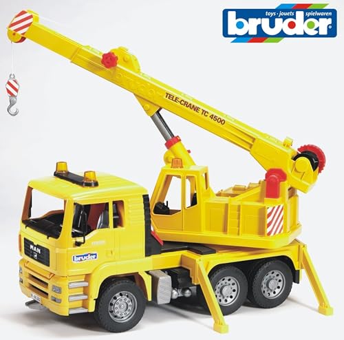 Bruder Man TGA Crane Truck 02754 – 1:16 Scale with Extendable Boom