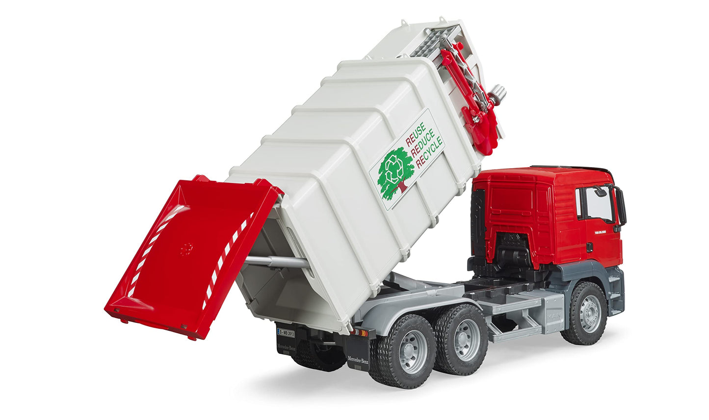 Bruder 03761 Man TGS Side Loading Garbage Truck – 1:16 Scale