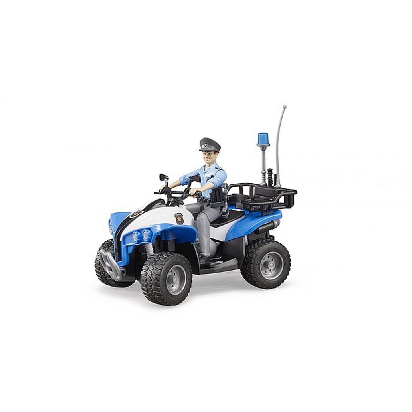 Bruder Quad with Light – Police & Accessories (Gender Included) 1:16 Scale