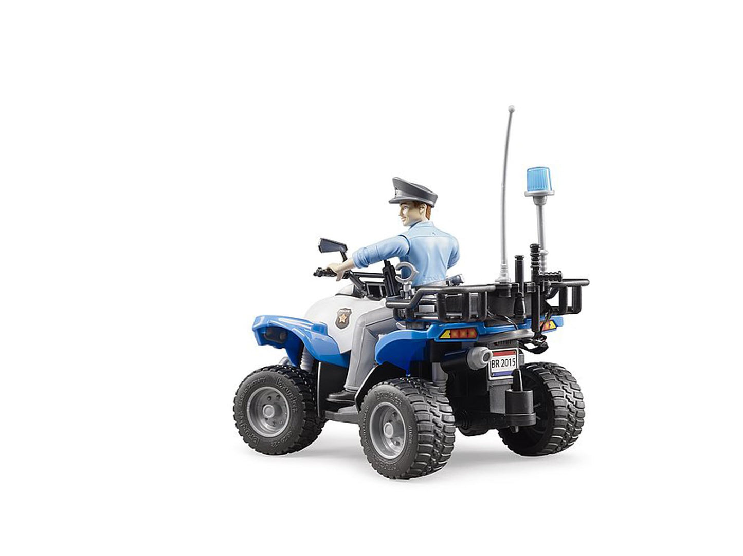 Bruder Quad with Light – Police & Accessories (Gender Included) 1:16 Scale