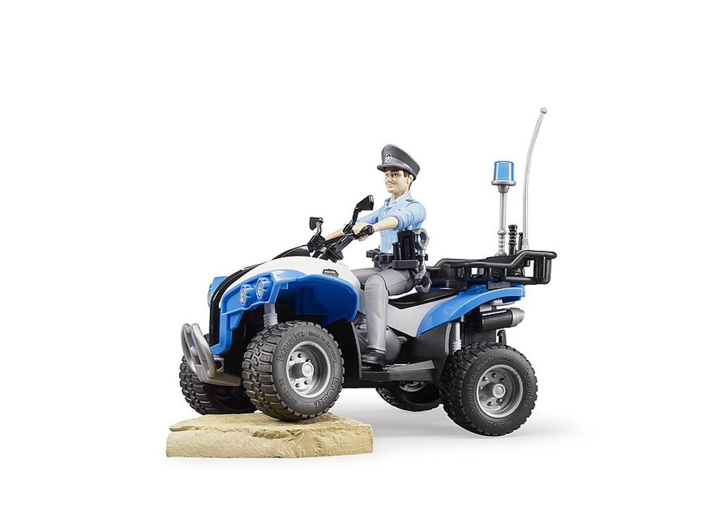 Bruder Quad with Light – Police & Accessories (Gender Included) 1:16 Scale