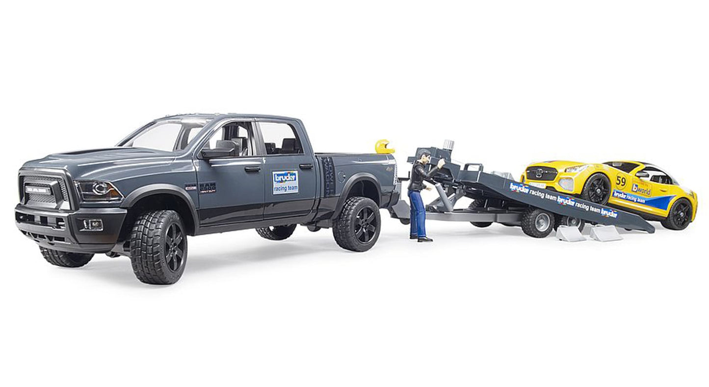 Bruder Ram 2500 Power Wagon & Roadster Racing Team — 1:16 Scale, Made in Germany