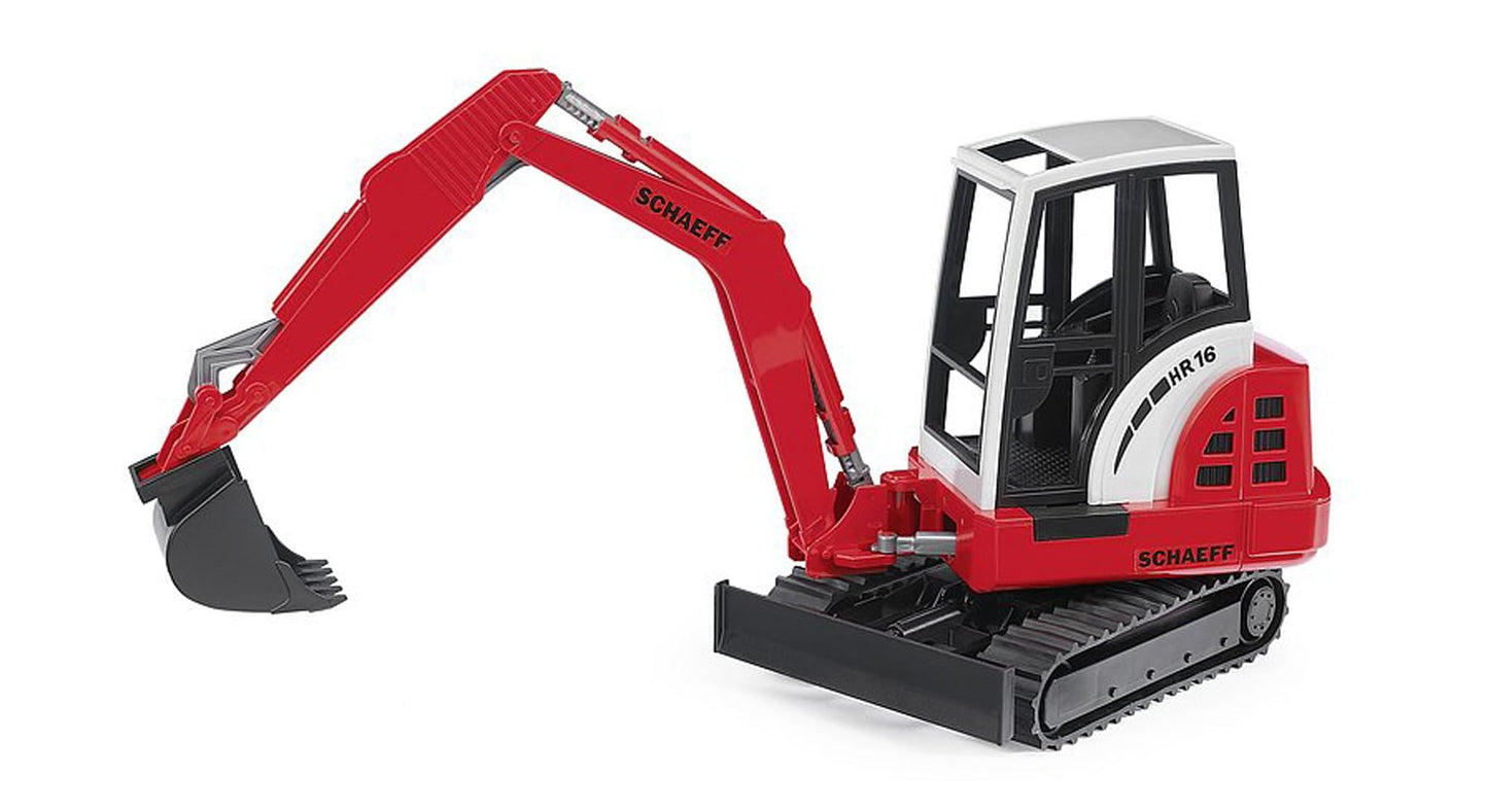 Bruder 02432 Schaeff HR 16 Mini Excavator – 1:16 Scale, Realistic German-Quality Toy