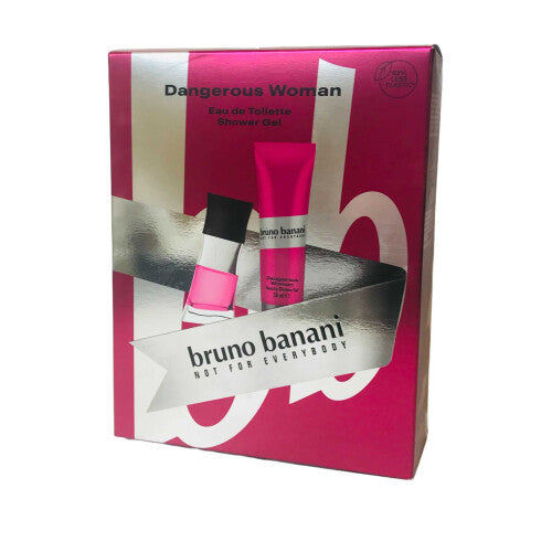 Bruno Banani Dangerous Woman Gift Set 30ml EDT + 50ml Shower Gel Women's Fragrance