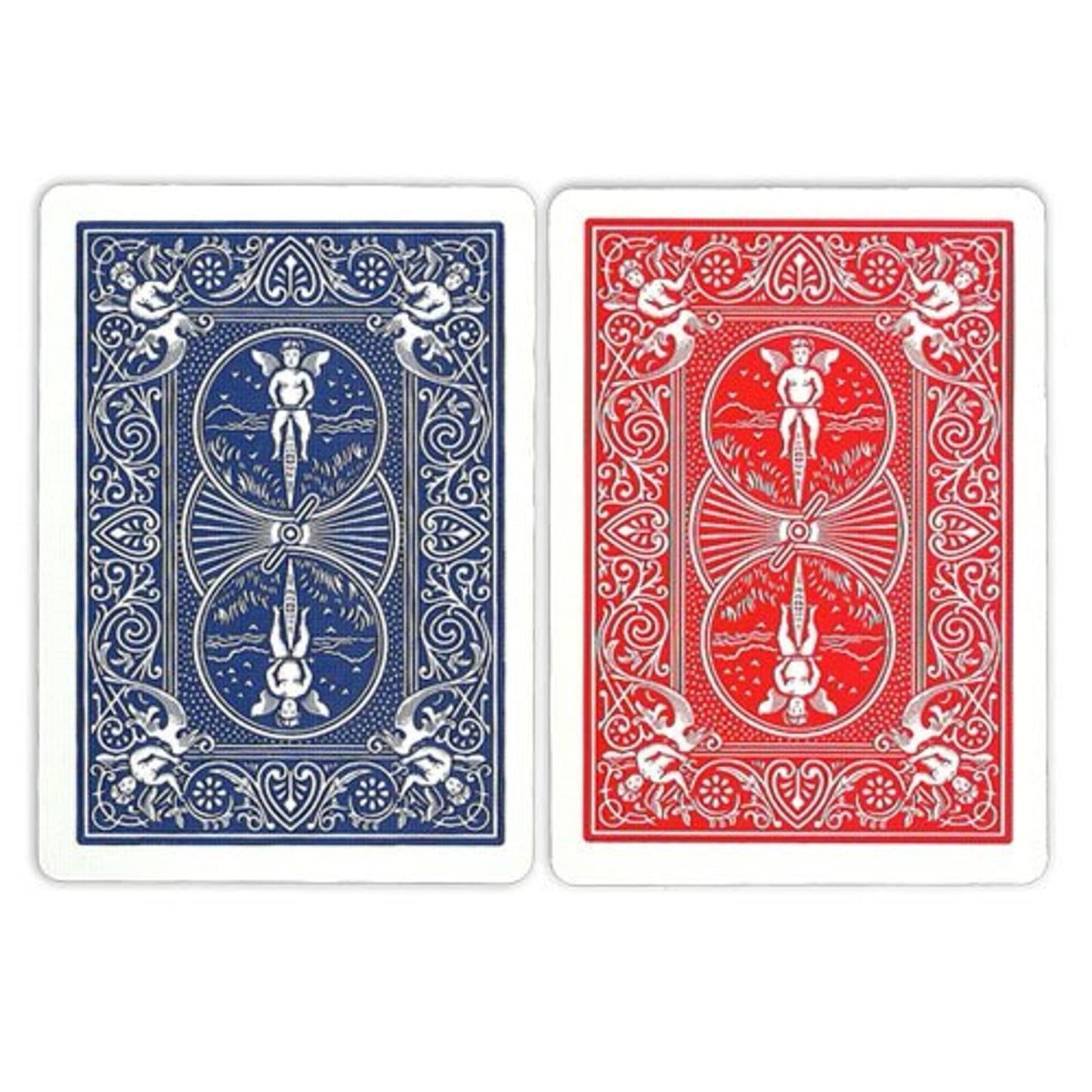 Brybelly 12 Decks Bicycle Pinochle Cards – 6 Red / 6 Blue, Plastic-Coated