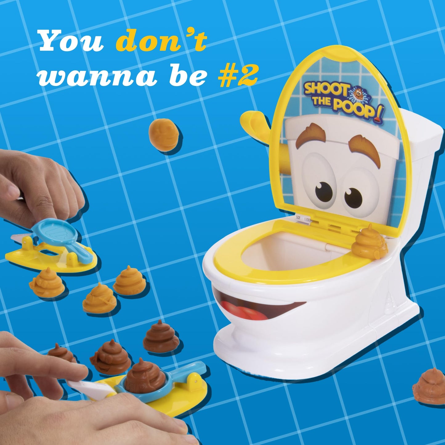 Brybelly Shoot The Poop – The Original Talking Toilet Game for Kids & Families