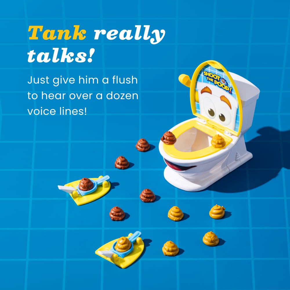 Brybelly Shoot The Poop – The Original Talking Toilet Game for Kids & Families