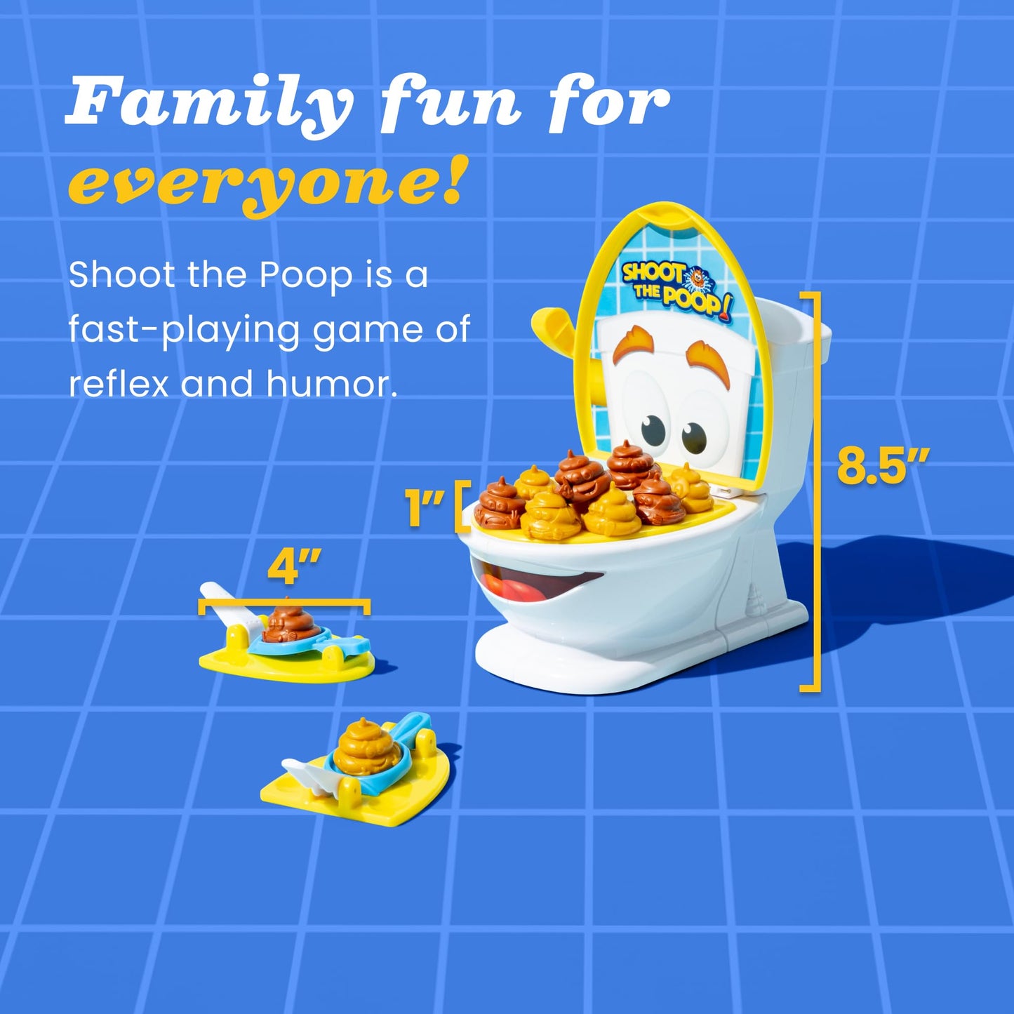 Brybelly Shoot The Poop – The Original Talking Toilet Game for Kids & Families