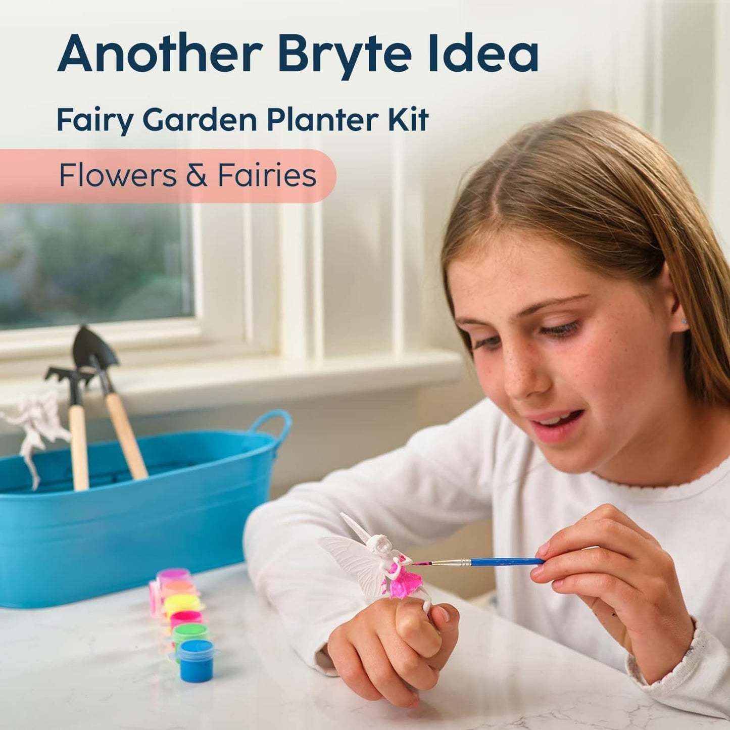 BRYTE Unicorn Terrarium Kit for Kids — Light-Up Fairy Garden Planter, Seeds & Tools (Ages 4–12)