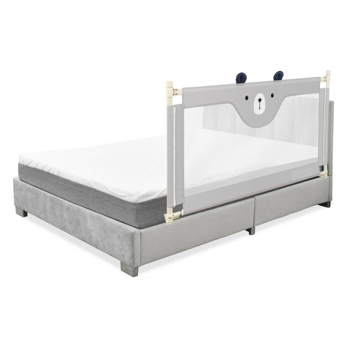 142/175CM Toddler Infant Security Guardrail with Double Lock-Size 1