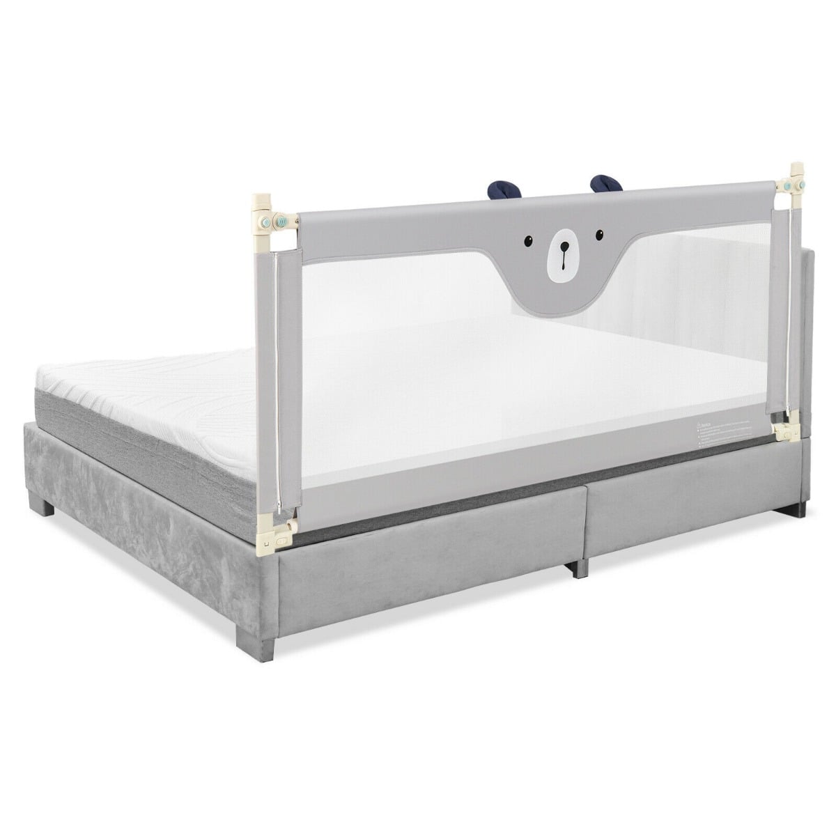 142/175CM Toddler Infant Security Guardrail with Double Lock-Size 1