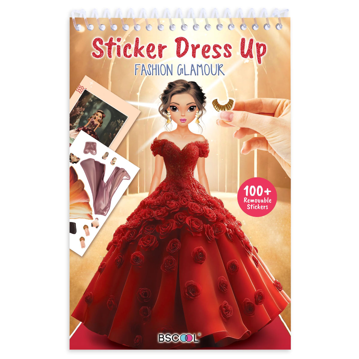 BSCOOL Sticker Dress Up Books – Creative Fashion Design Activity for Kids 5+