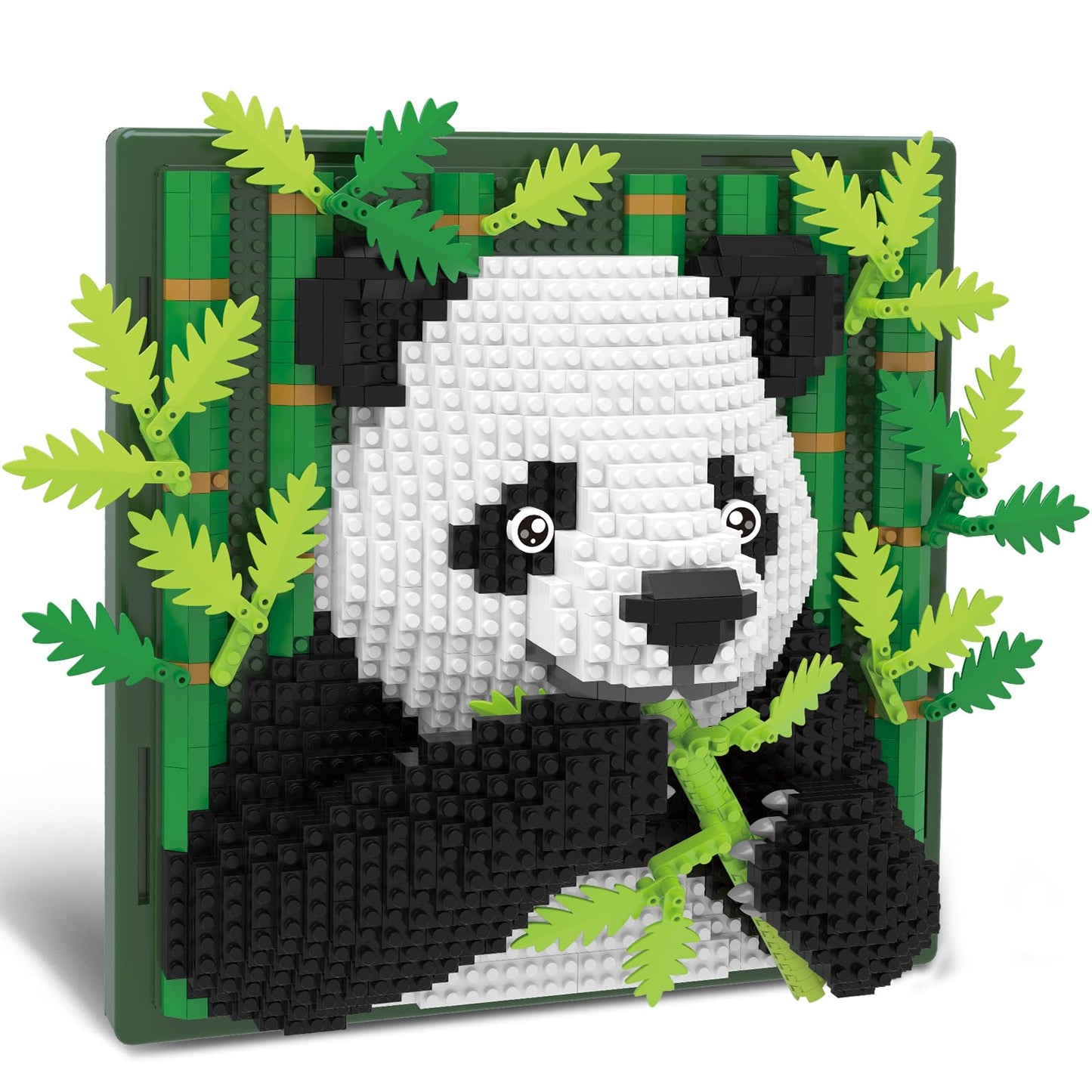 BseSparklion Panda 3D Wall Art Micro Blocks Set (1142 PCS) – Table or Wall Display, Not Compatible with LEGO, Gift for Adults & Teens 14+