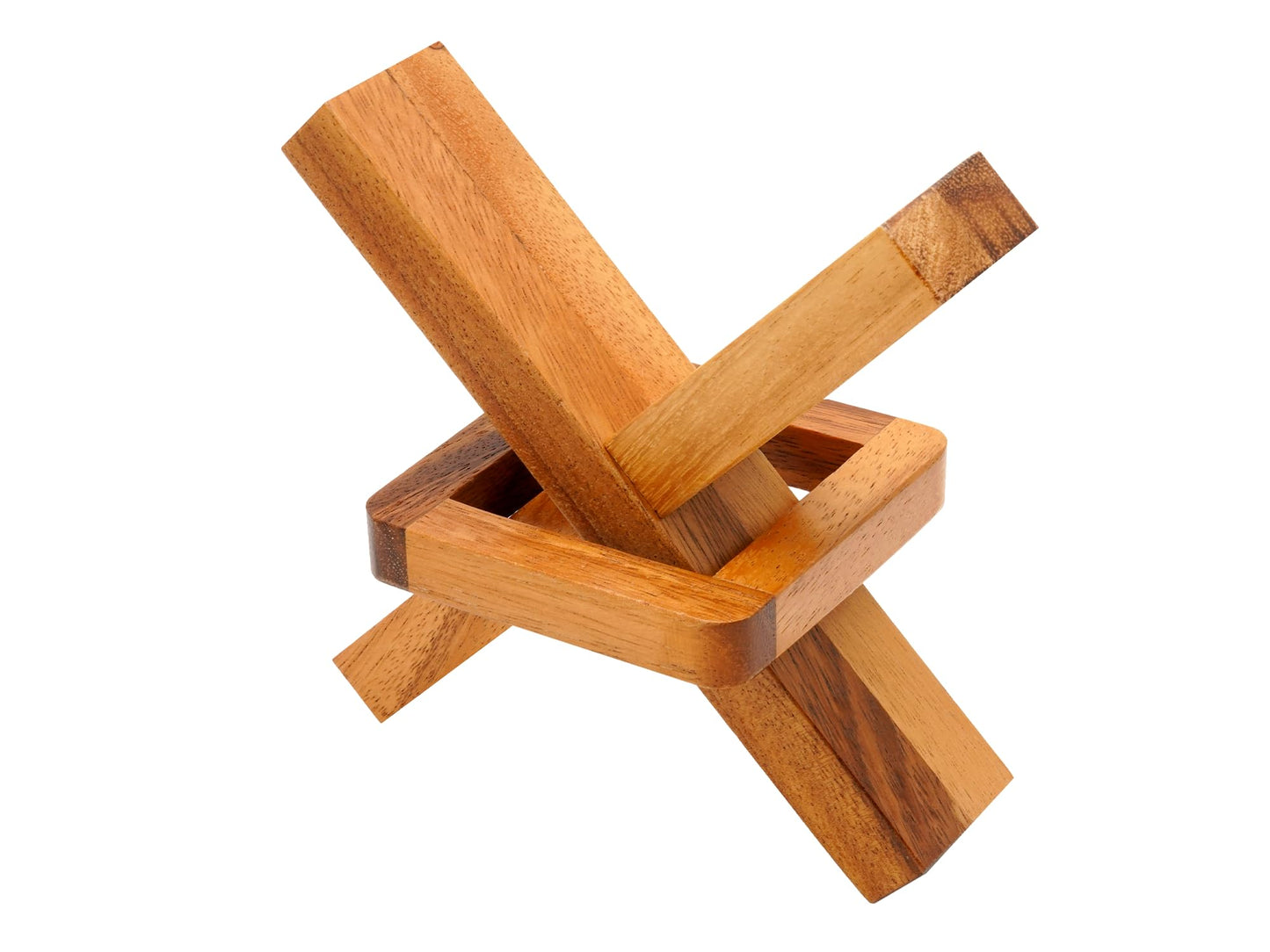 BSIRI Wooden Brain Teasers for Adults | Cross Out Trick Lock Logic Puzzle Gift