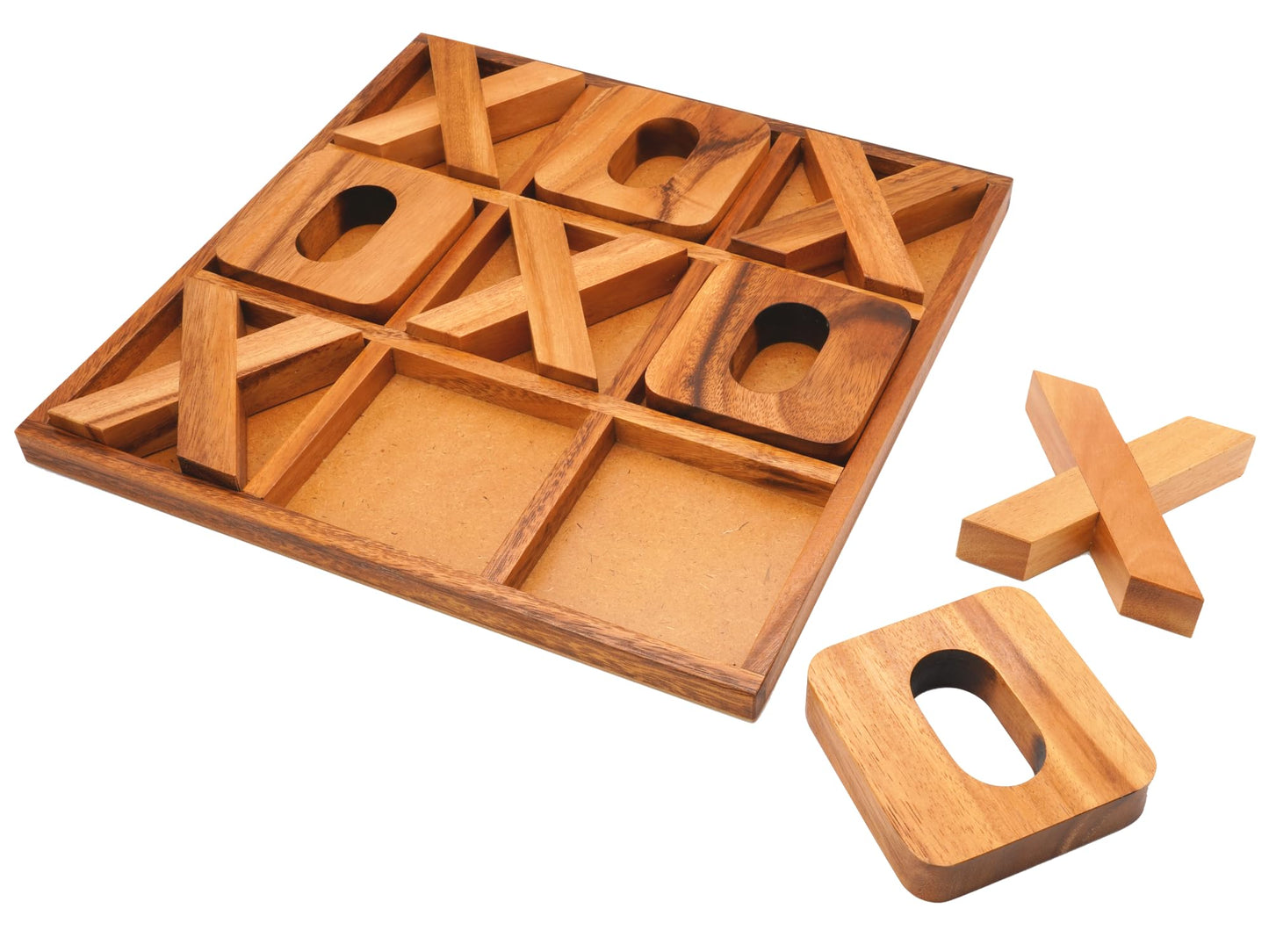 BSIRI Jumbo Tic Tac Toe Board - Rustic Wall Decor for Family Game Night