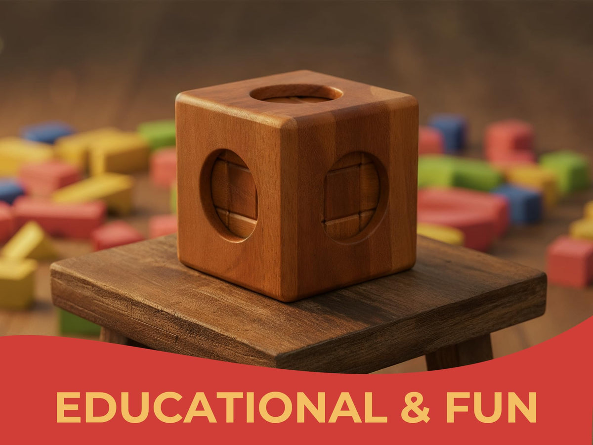 BSIRI Soma Puzzle Cube – Wooden Brain Teaser Desk Toy for Adults & Teens