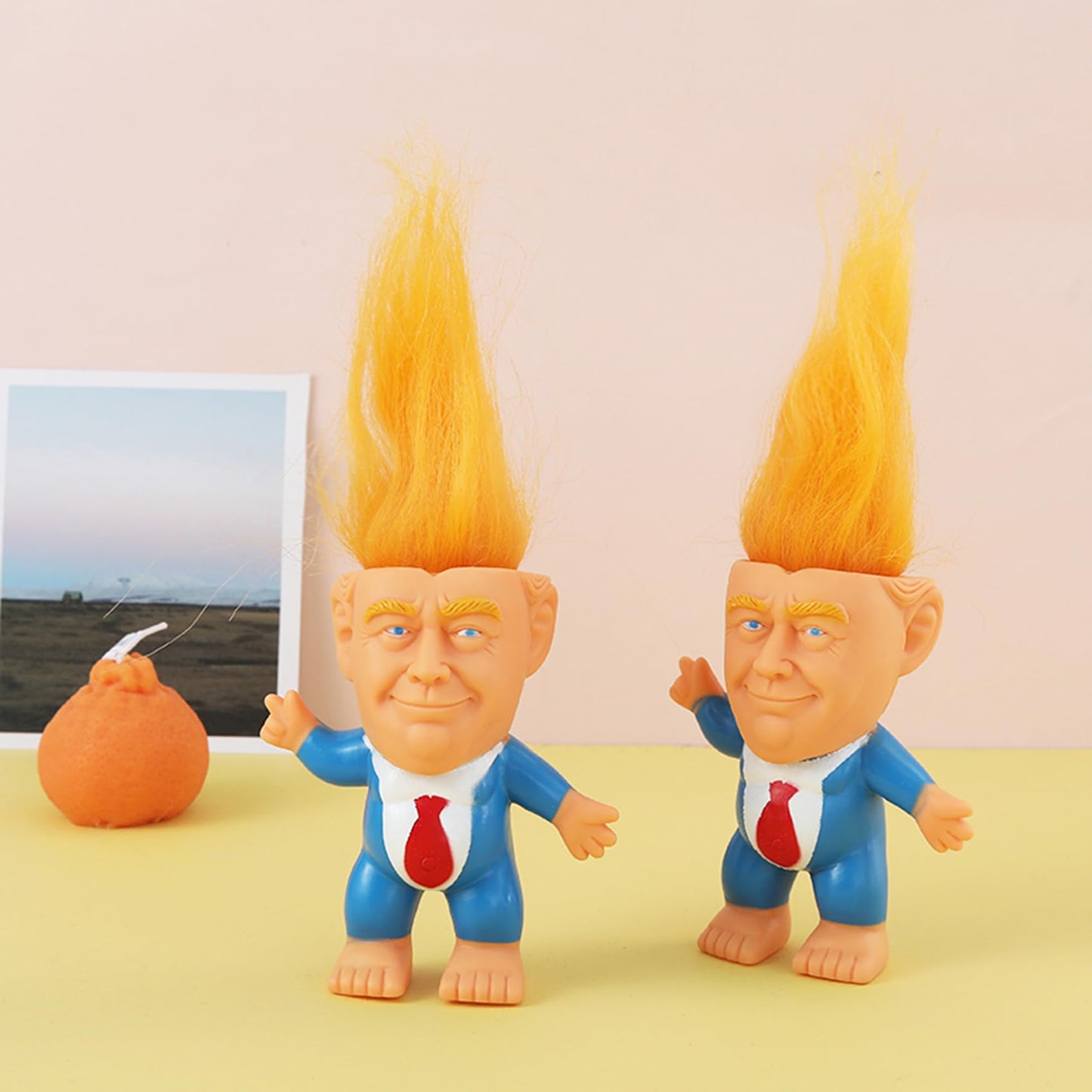 BSMTEBN Donald Trump Troll Doll – Rubber 3x4 Inch, Red Tie, Fun Desk Gift for Trump Fans (2025)