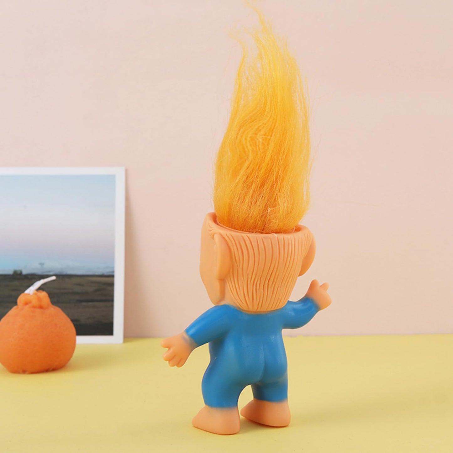 BSMTEBN Donald Trump Troll Doll – Rubber 3x4 Inch, Red Tie, Fun Desk Gift for Trump Fans (2025)