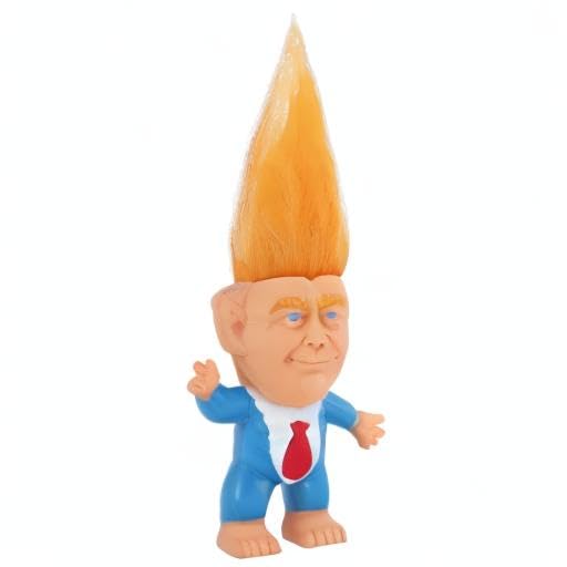 BSMTEBN Donald Trump Troll Doll – Rubber 3x4 Inch, Red Tie, Fun Desk Gift for Trump Fans (2025)