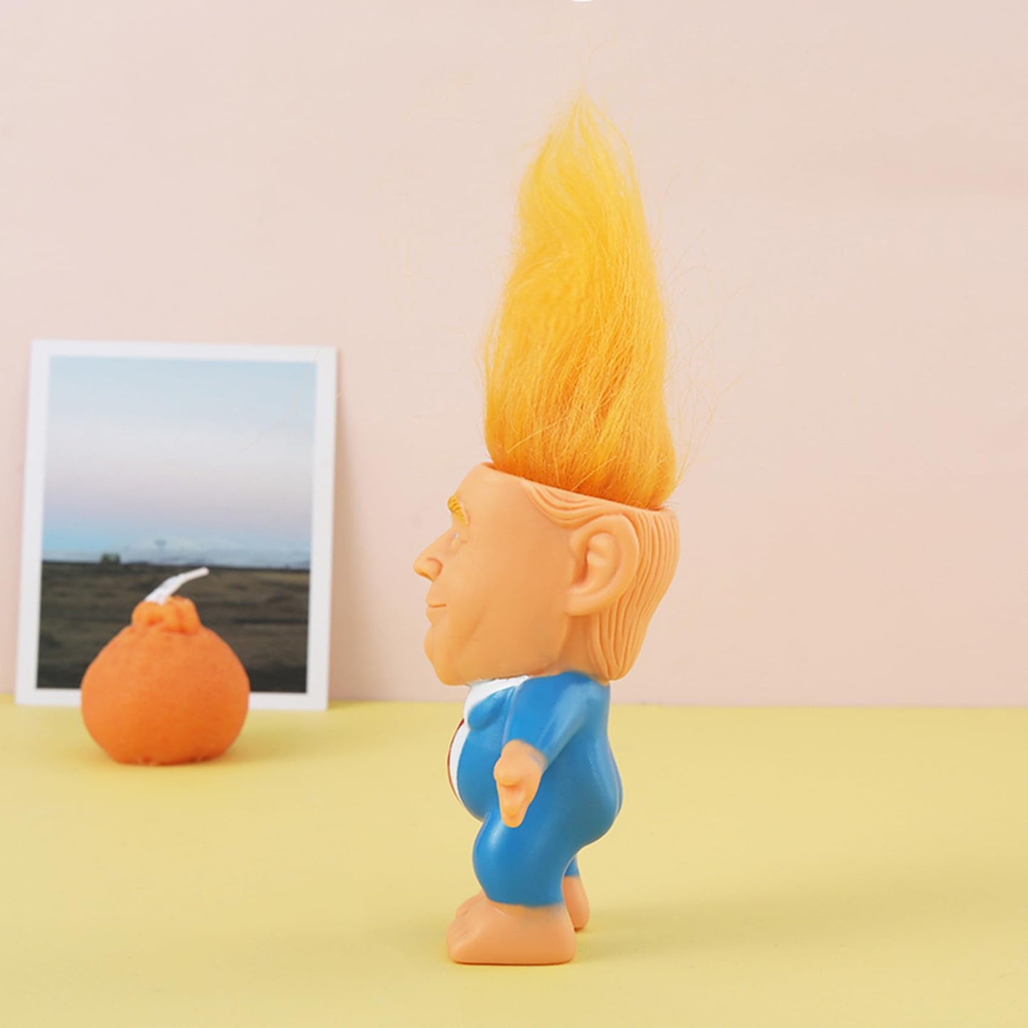 BSMTEBN Donald Trump Troll Doll – Rubber 3x4 Inch, Red Tie, Fun Desk Gift for Trump Fans (2025)