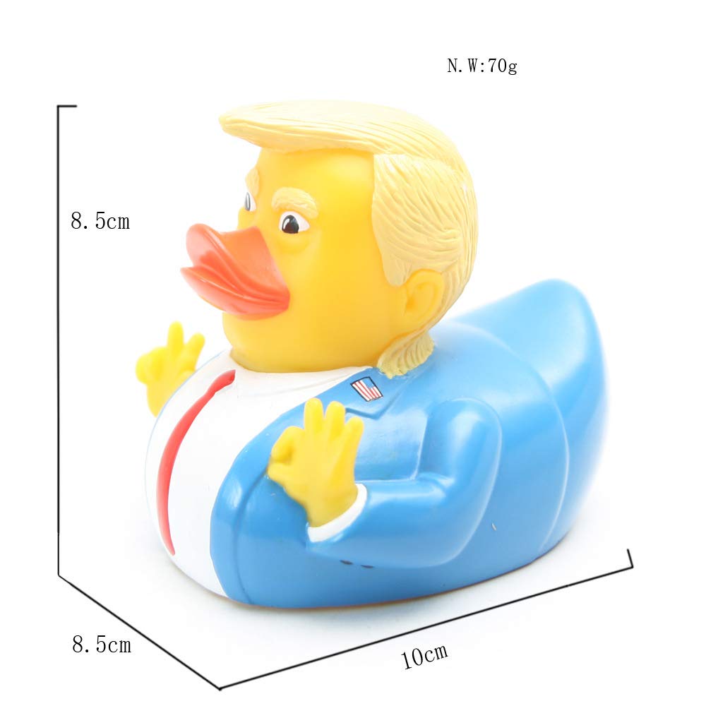 BSMTEBN Trump Bath Duck Toy – Squeaky Rubber Baby Bath Toy for Kids | Gift & Party Decor