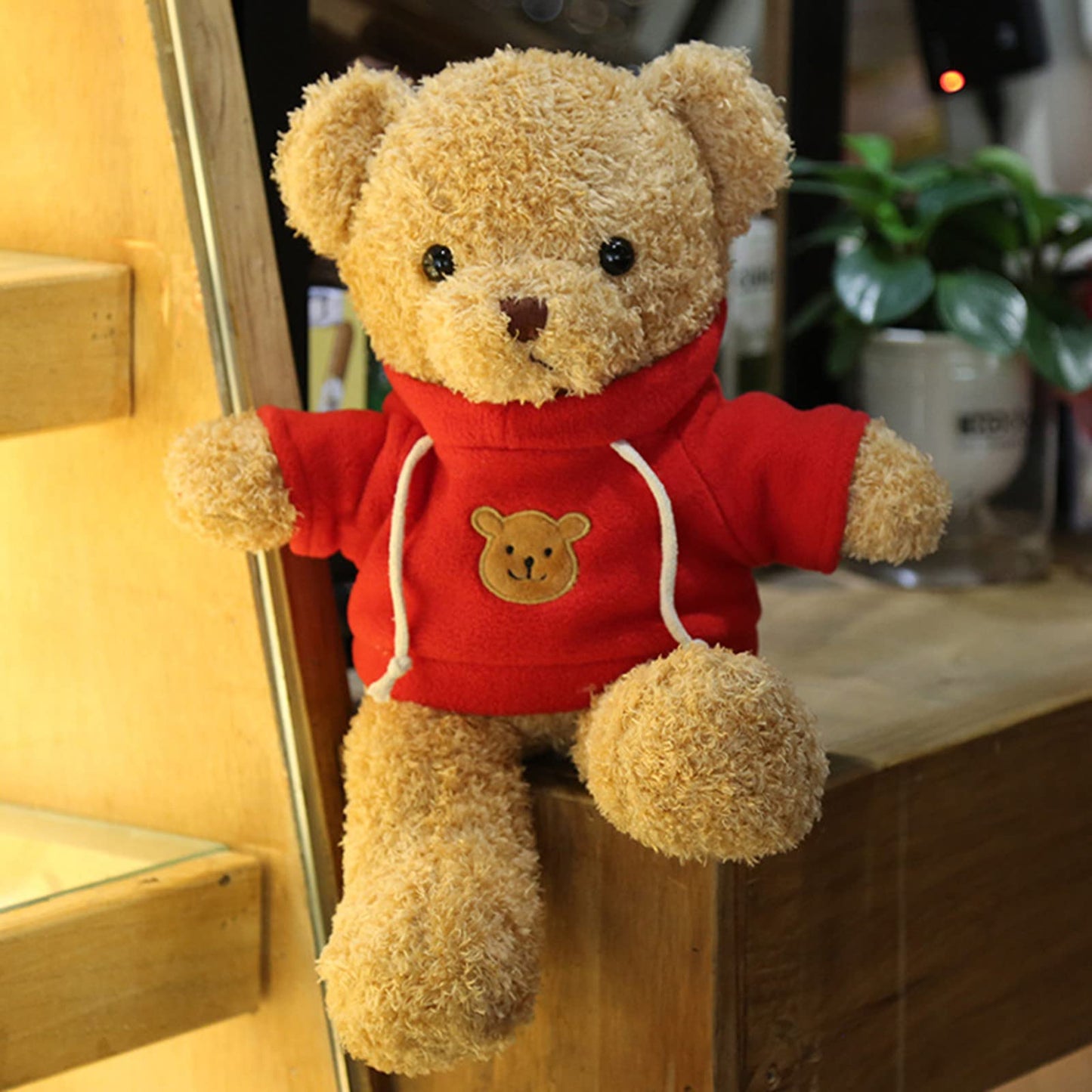 BSVOME 11.8-Inch Red Teddy Bear Plush – Soft Stuffed Bear for Kids & Gifting