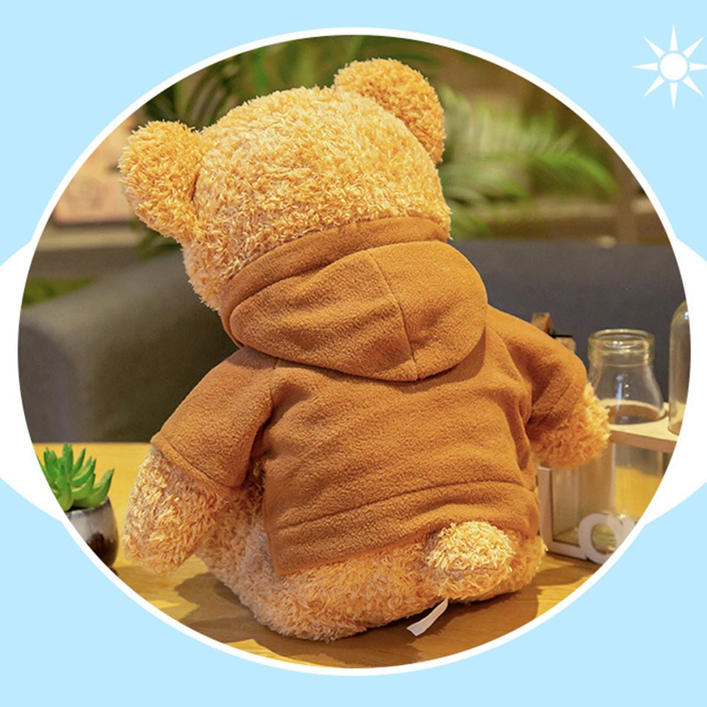 BSVOME 11.8-Inch Pink Teddy Bear Plush | Soft Stuffed Toy for Kids