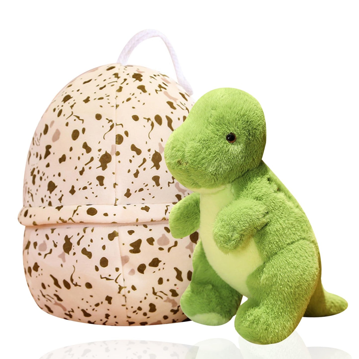 BUALR Dinosaur Plush Egg Reveal – Soft 9.1in Dino Toy for Kids