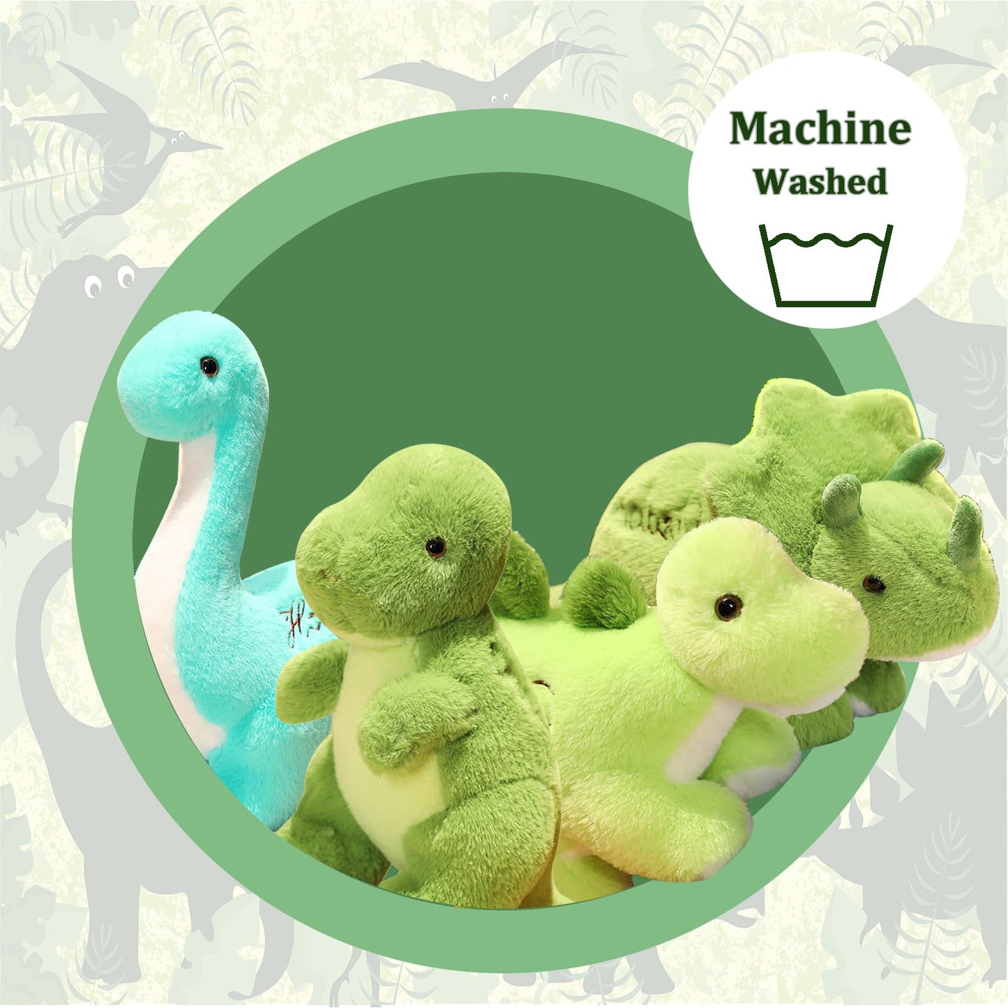 BUALR Dinosaur Stuffed Animal Toys – 9.8in Plush Egg Surprise