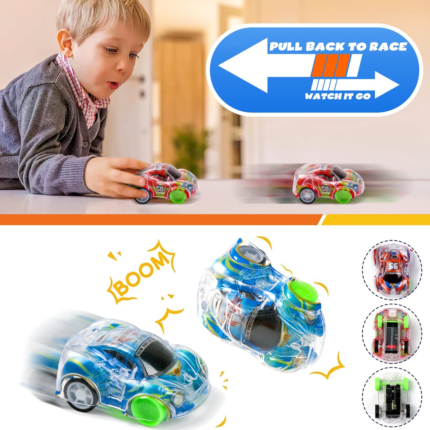 Buauty 50 Pcs Mini Pull Back Cars & Airplanes – Party Favors & Prizes