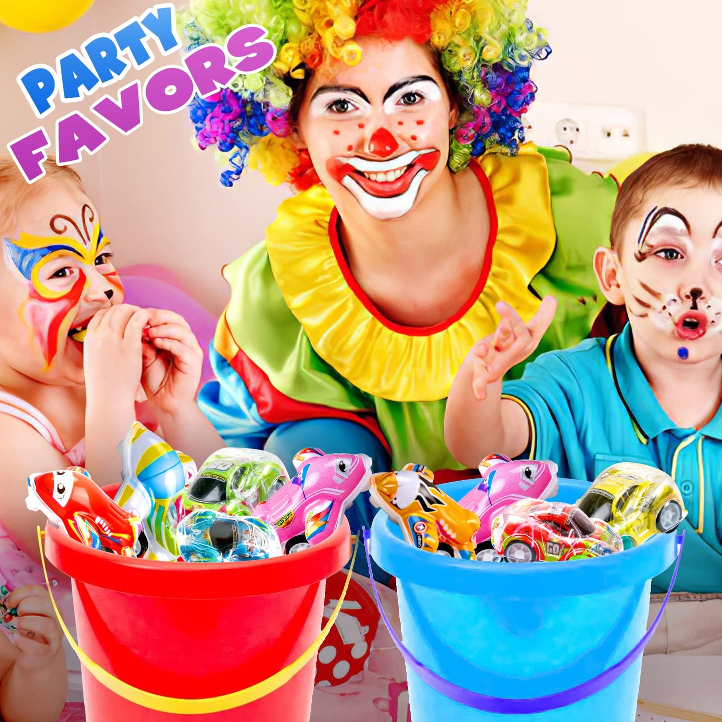 Buauty 50 Pcs Mini Pull Back Cars & Airplanes – Party Favors & Prizes