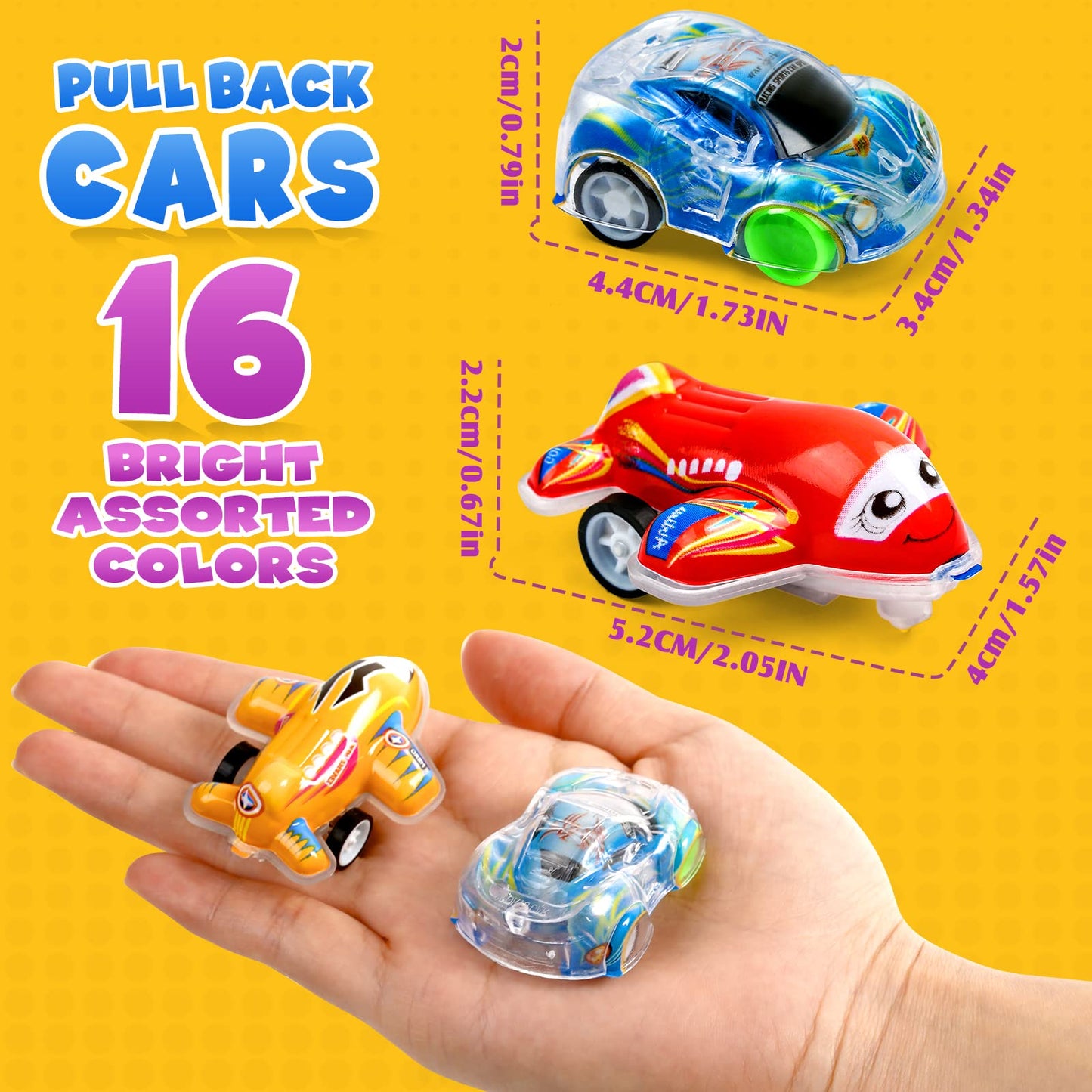 Buauty 50 Pcs Mini Pull Back Cars & Airplanes – Party Favors & Prizes